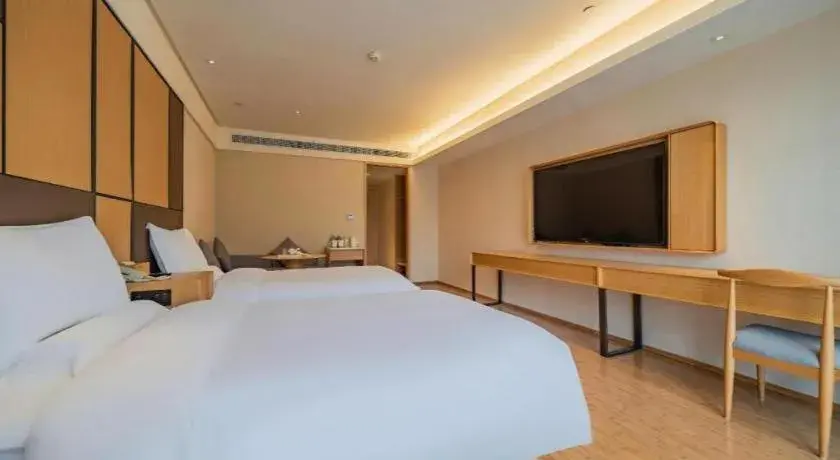 Bed in JI Hotel Chengdu Global Center Bed in JI Hotel Chengdu Global Center