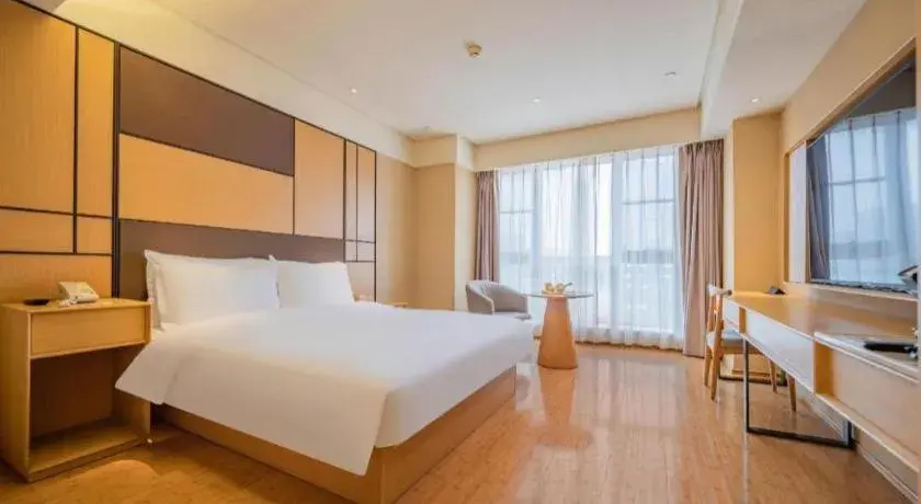 Bed in JI Hotel Chengdu Global Center Bed in JI Hotel Chengdu Global Center