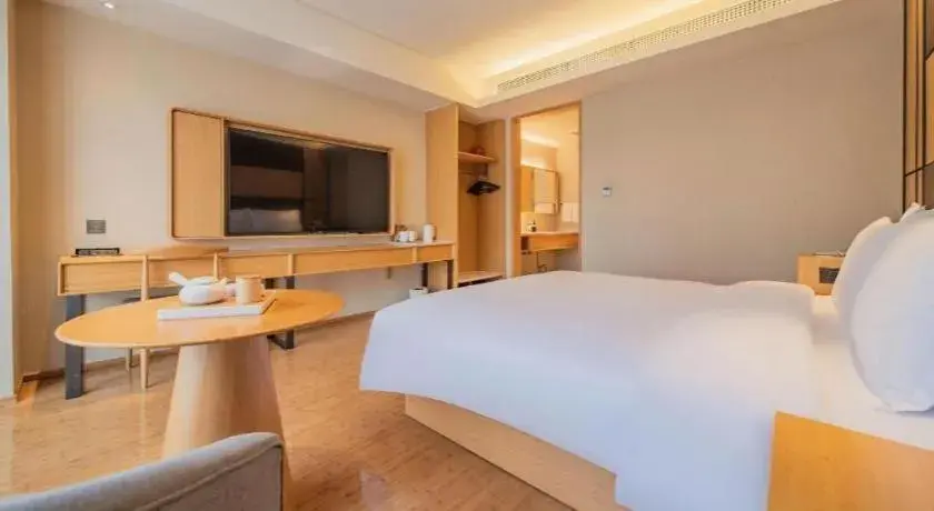 Bed in JI Hotel Chengdu Global Center Bed in JI Hotel Chengdu Global Center