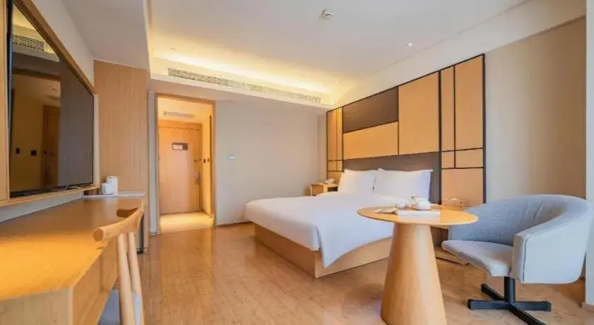 Bed in JI Hotel Chengdu Global Center Bed in JI Hotel Chengdu Global Center