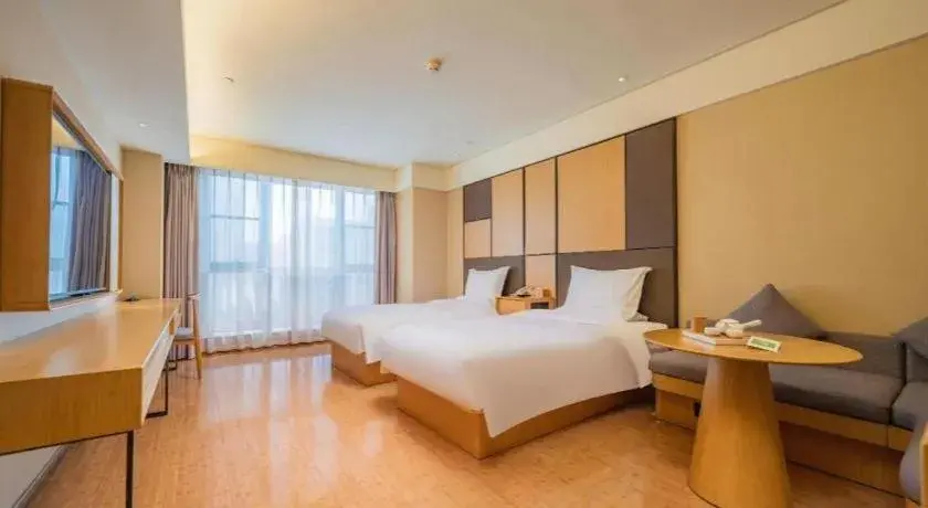 Bed in JI Hotel Chengdu Global Center Bed in JI Hotel Chengdu Global Center