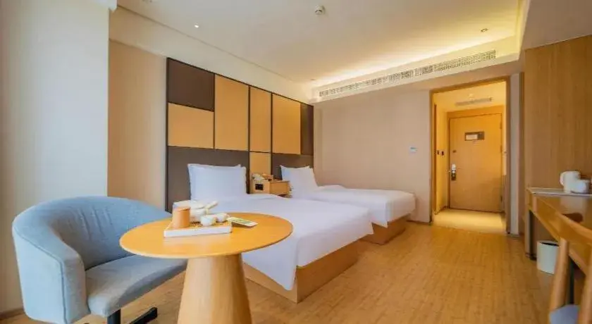 Bed in JI Hotel Chengdu Global Center Bed in JI Hotel Chengdu Global Center