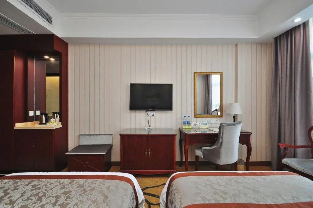 Bed in Vienna Classic Hotel Ningbo Xiangshan Wanda