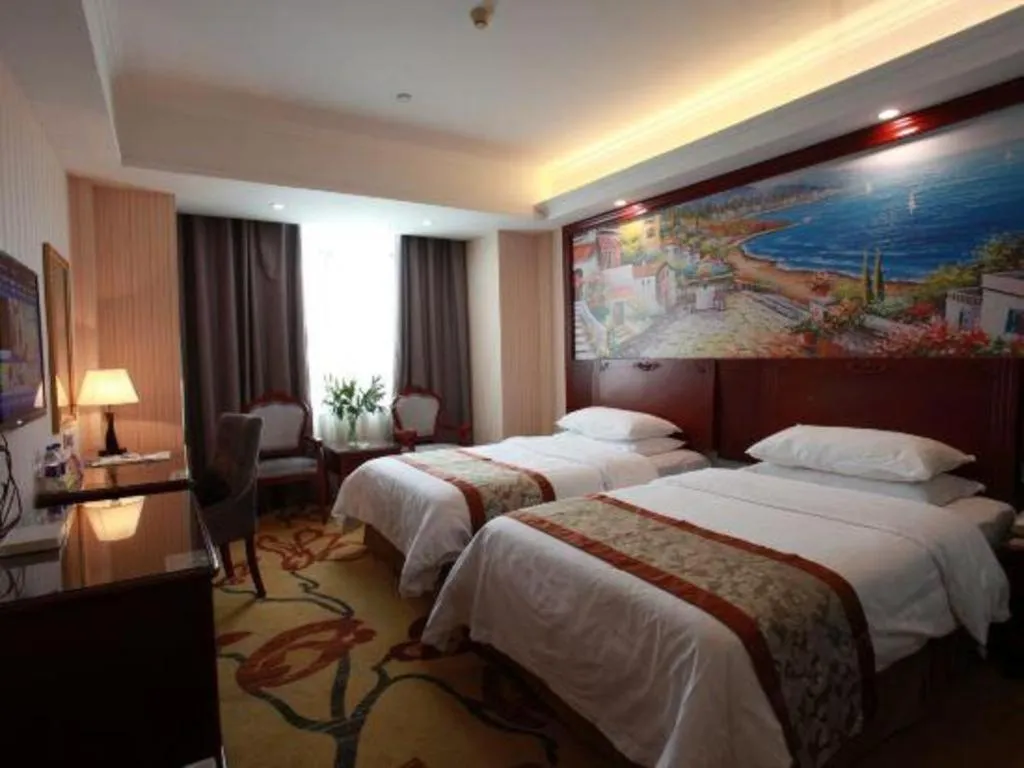 Bed in Vienna Classic Hotel Ningbo Xiangshan Wanda