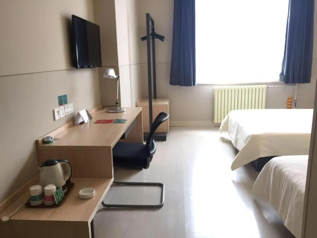 Bed in Jinjiang Inn Tai'an Taishan Railway Station