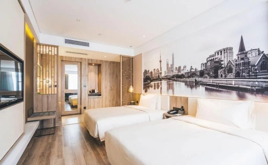 Bed in Vienna Hotel Shanghai Hongqiao Huaxin Road