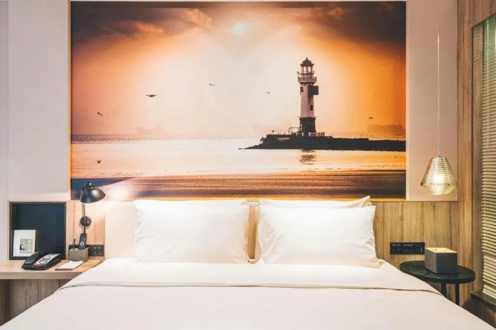 Bed in Vienna Hotel Shanghai Hongqiao Huaxin Road