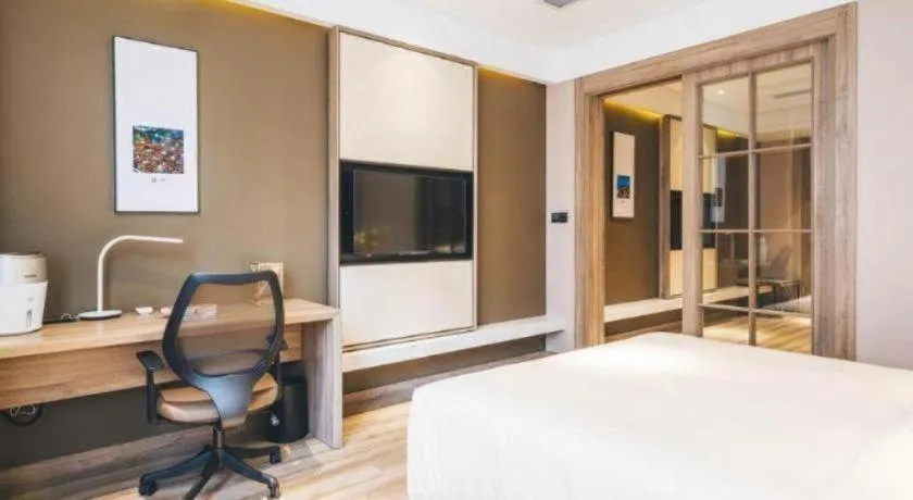 Bed in Vienna Hotel Shanghai Hongqiao Huaxin Road