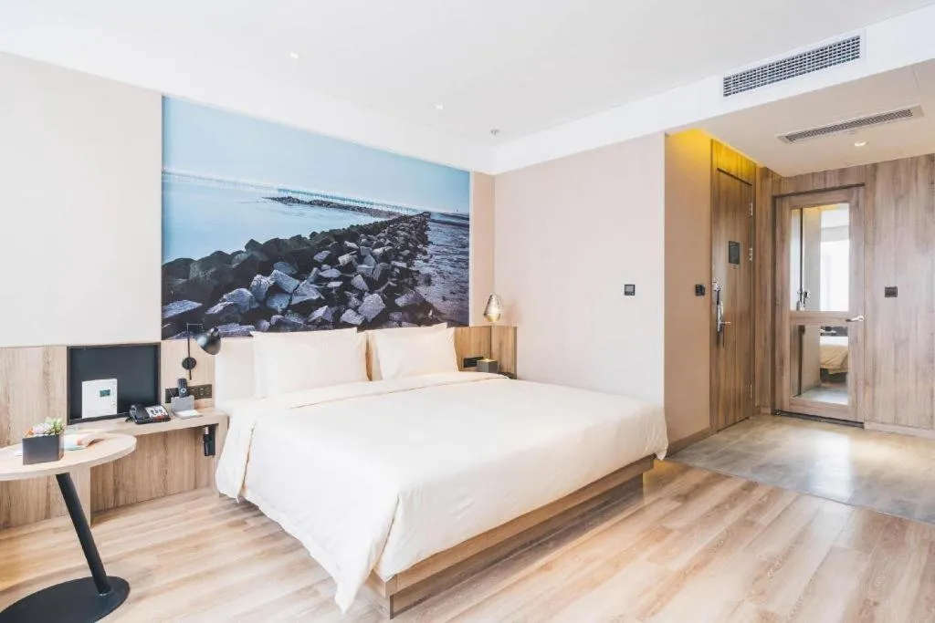 Bed in Vienna Hotel Shanghai Hongqiao Huaxin Road