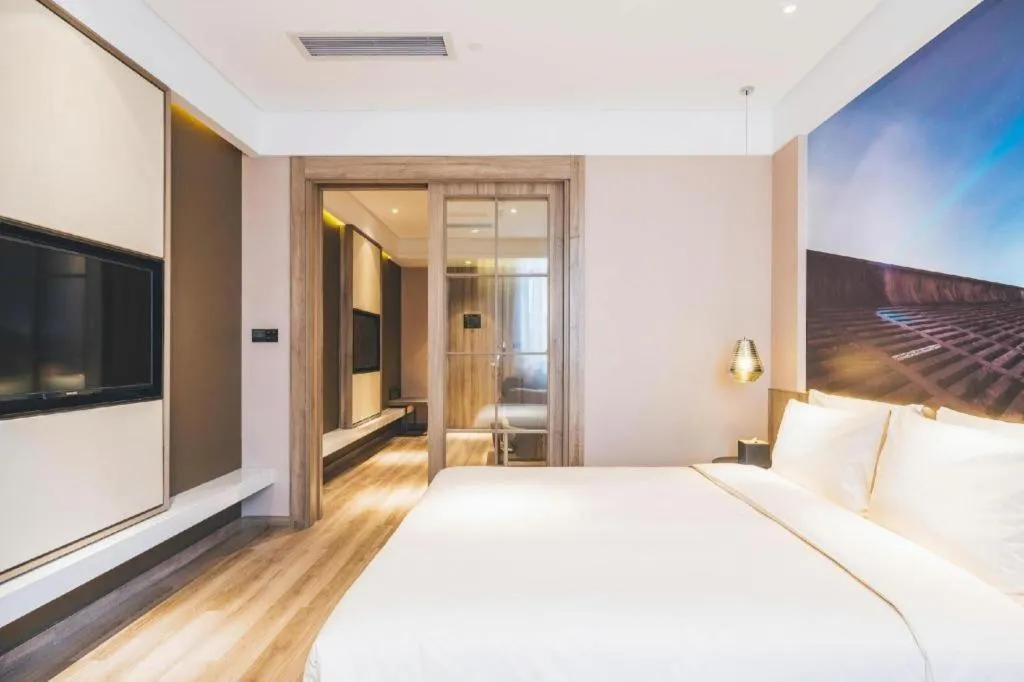 Bed in Vienna Hotel Shanghai Hongqiao Huaxin Road