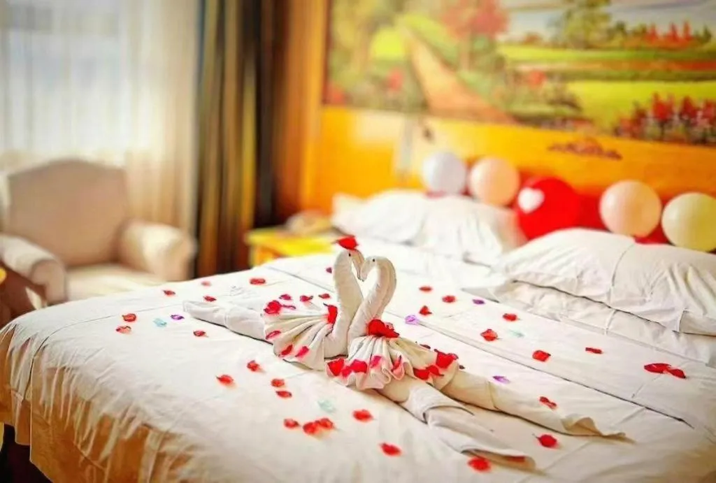 Bed in Vienna Hotel Shanghai Hongqiao Huaxin Road