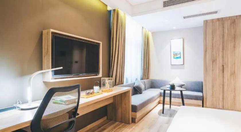 Bed in Vienna Hotel Shanghai Hongqiao Huaxin Road