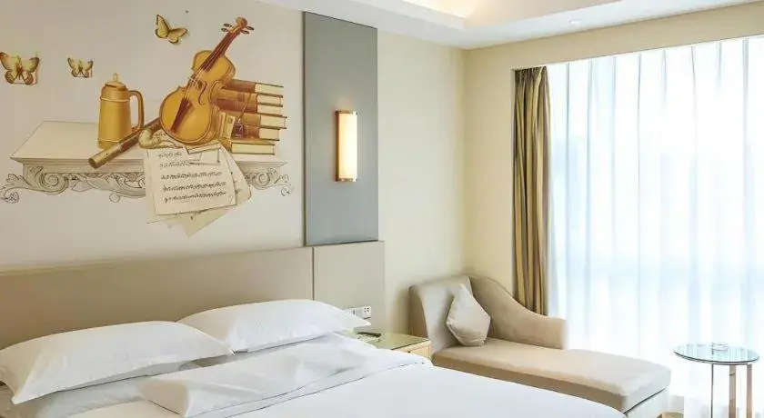 Bed in Vienna International Hotel Chengdu New Global Exhibition Center Bed in Vienna International Hotel Chengdu New Global Exhibition Center