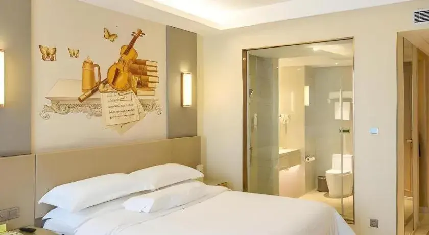 Bed in Vienna International Hotel Chengdu New Global Exhibition Center Bed in Vienna International Hotel Chengdu New Global Exhibition Center