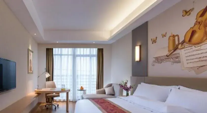 Bed in Vienna International Hotel Chengdu New Global Exhibition Center Bed in Vienna International Hotel Chengdu New Global Exhibition Center