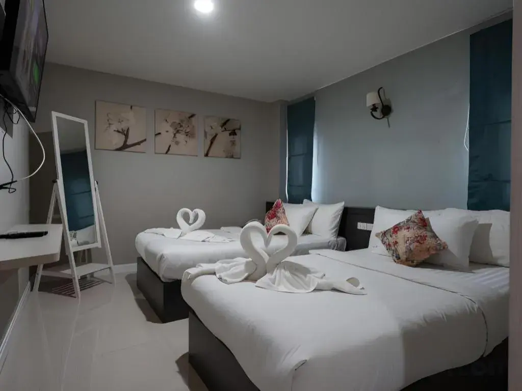 Bed in We World Boutique Haatyai Bed in We World Boutique Haatyai