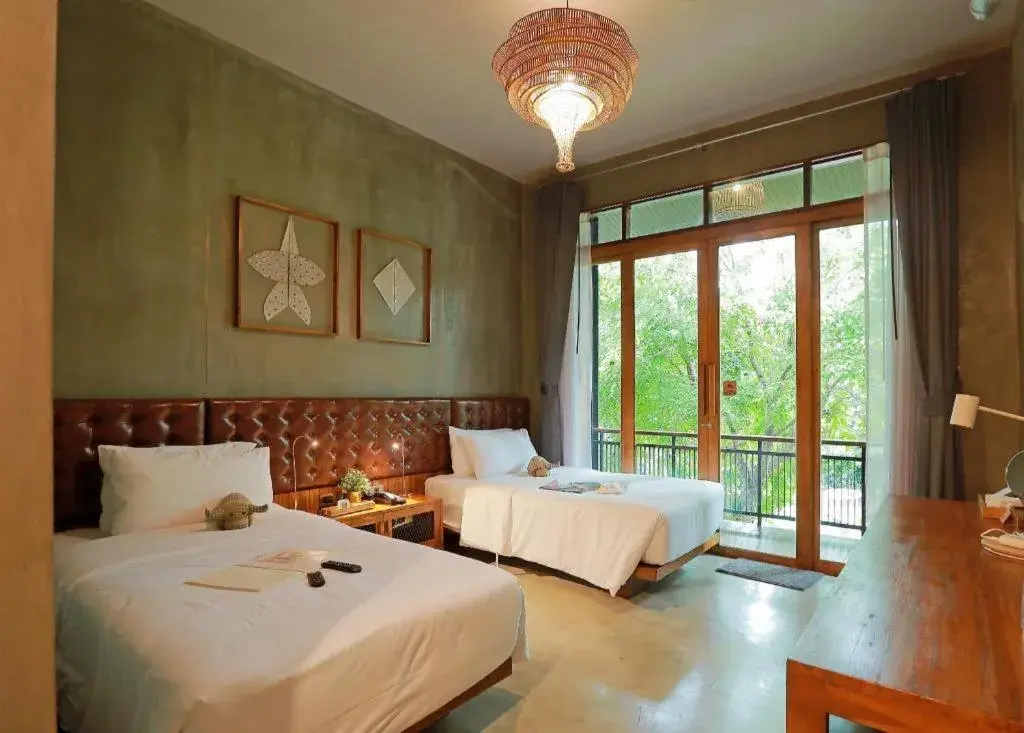 Bed in The Buffalo Amphawa Bed in The Buffalo Amphawa