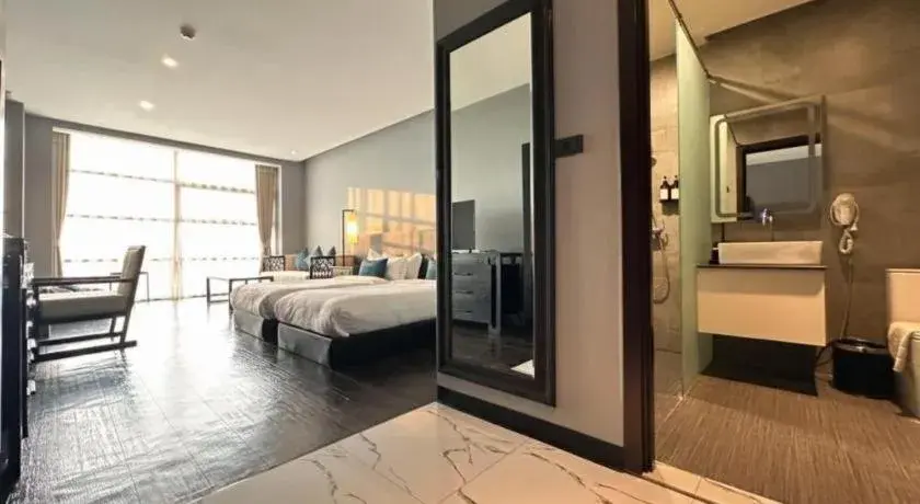 Bed in Tera Hotel Vientiane Bed in Tera Hotel Vientiane