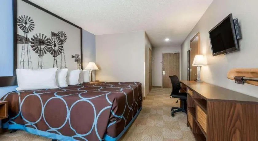 Bed in Super 8 By Wyndham Beloit