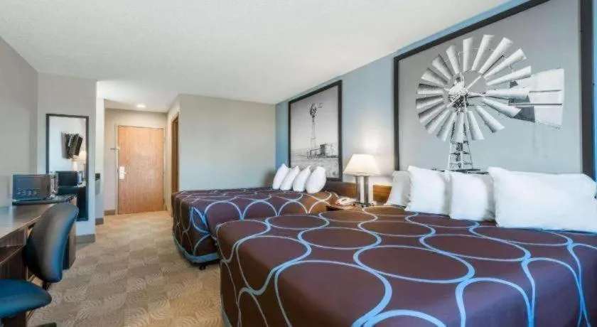 Bed in Super 8 By Wyndham Beloit
