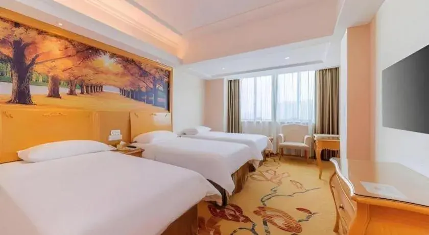 Bed in Vienna Hotel Guangdong Qingyuan Wanda Plaza Xincheng Beijiang Bed in Vienna Hotel Guangdong Qingyuan Wanda Plaza Xincheng Beijiang