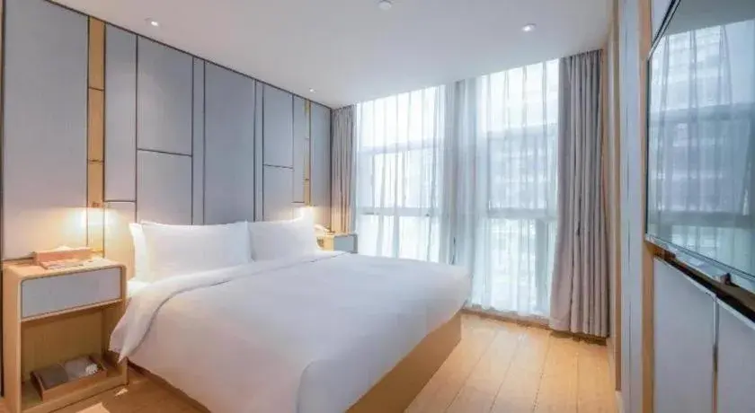 Bed in JI Hotel Chengdu High-tech Zone Bed in JI Hotel Chengdu High-tech Zone