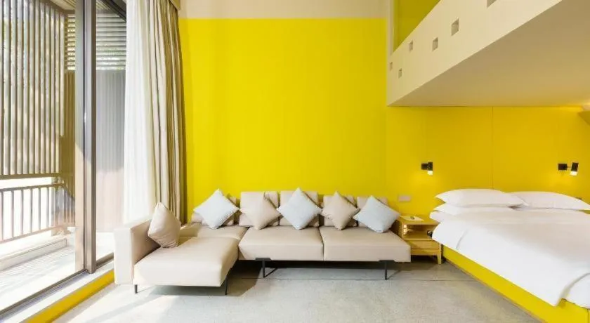 Bed in SongShan Lake PingShang Serviced Hotel