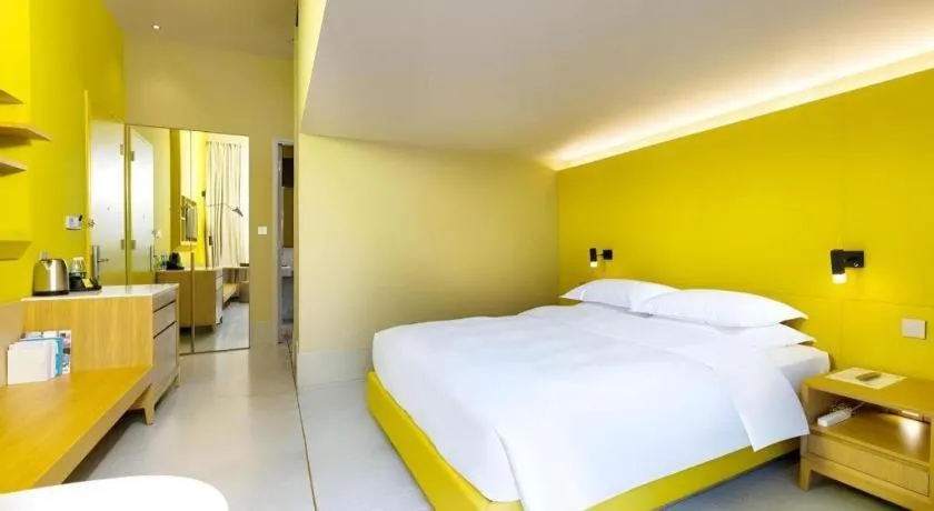 Bed in SongShan Lake PingShang Serviced Hotel