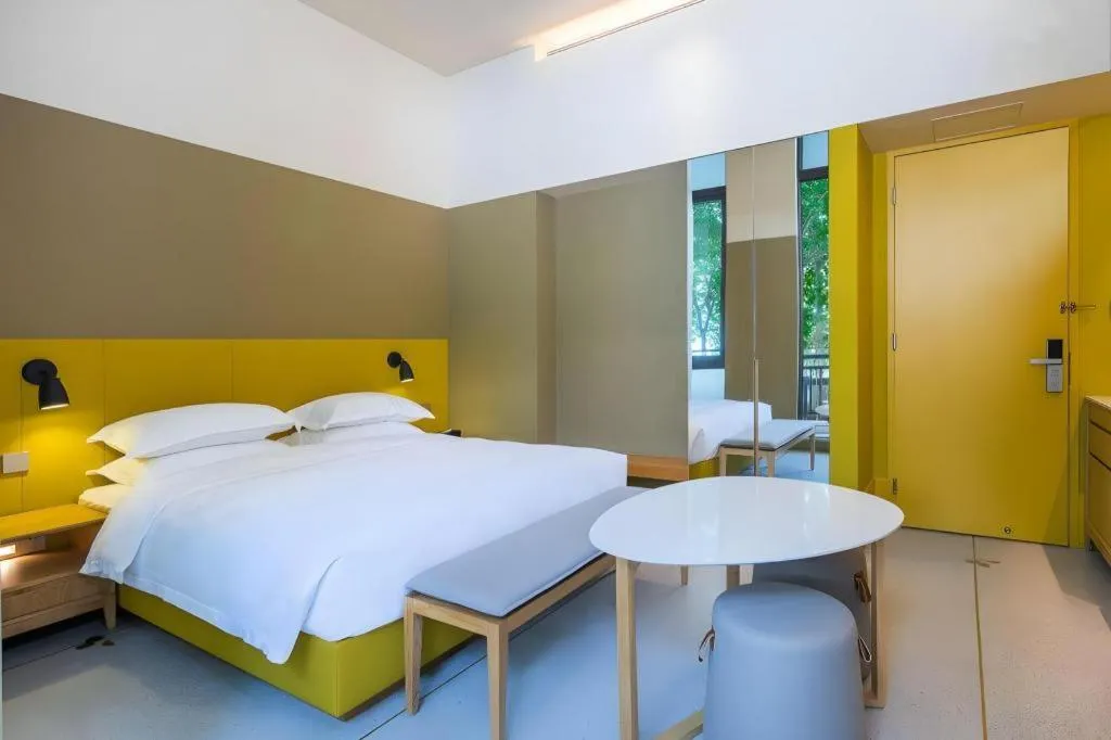 Bed in SongShan Lake PingShang Serviced Hotel