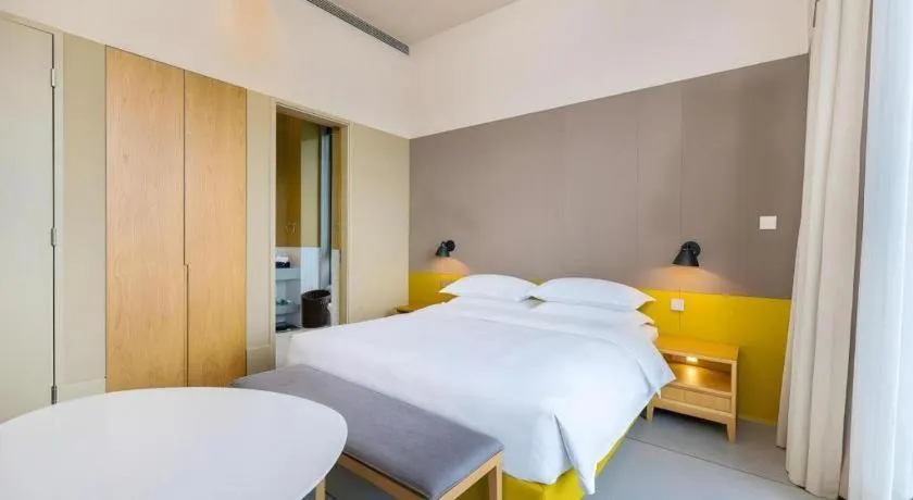 Bed in SongShan Lake PingShang Serviced Hotel