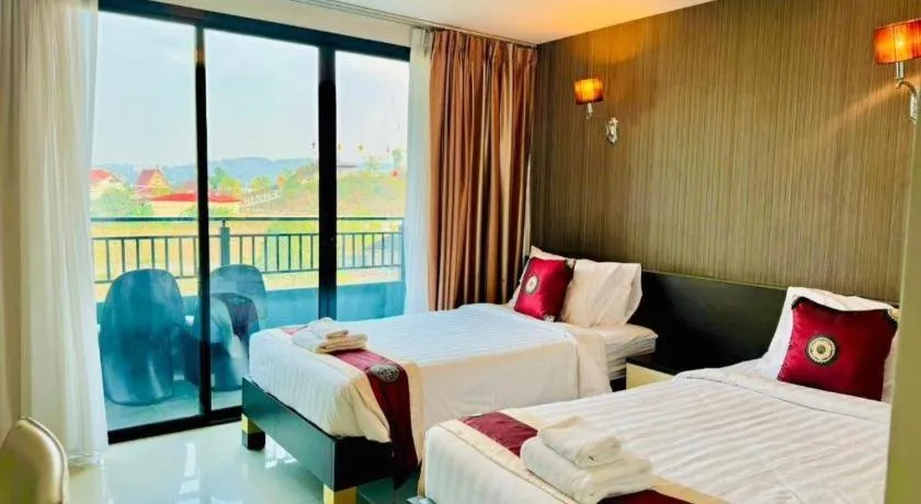 Bed in Baan Bangsare Resotel Chonburi