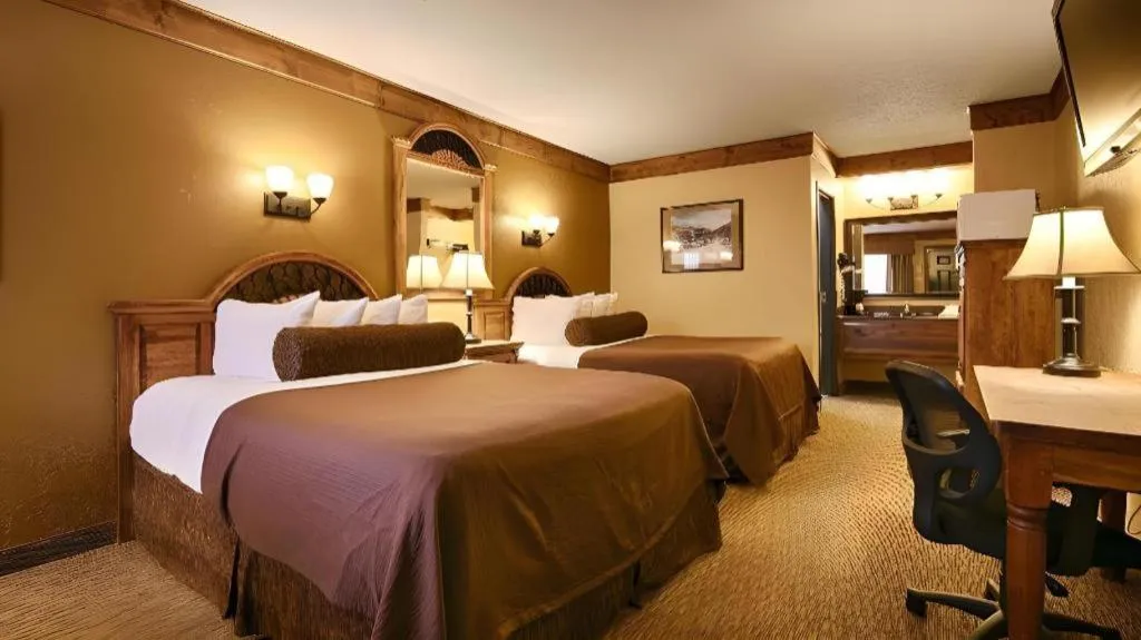 Bed in Best Western Rivers Edge