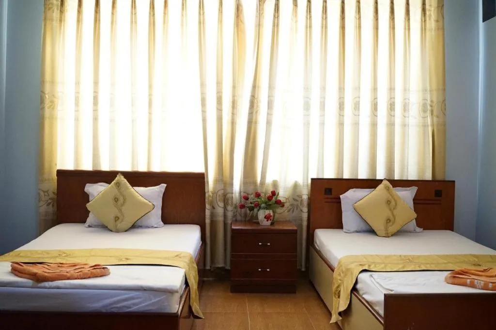 Bed in Ciao CatBa Hotel