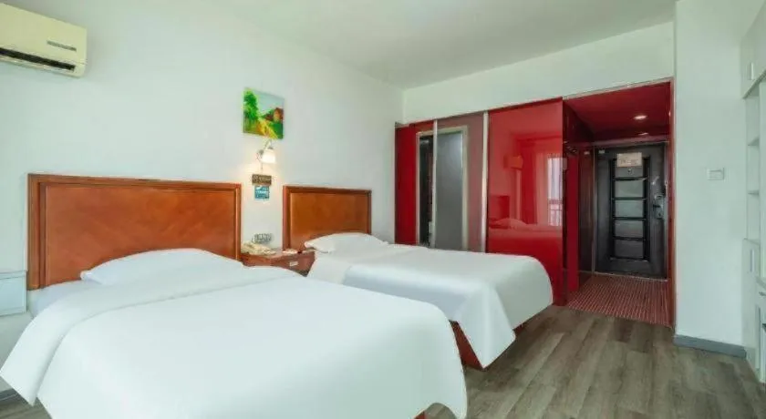 Bed in GreenTree Inn Weihai Liugongdao Wharf Qingdao North Road Express Hotel