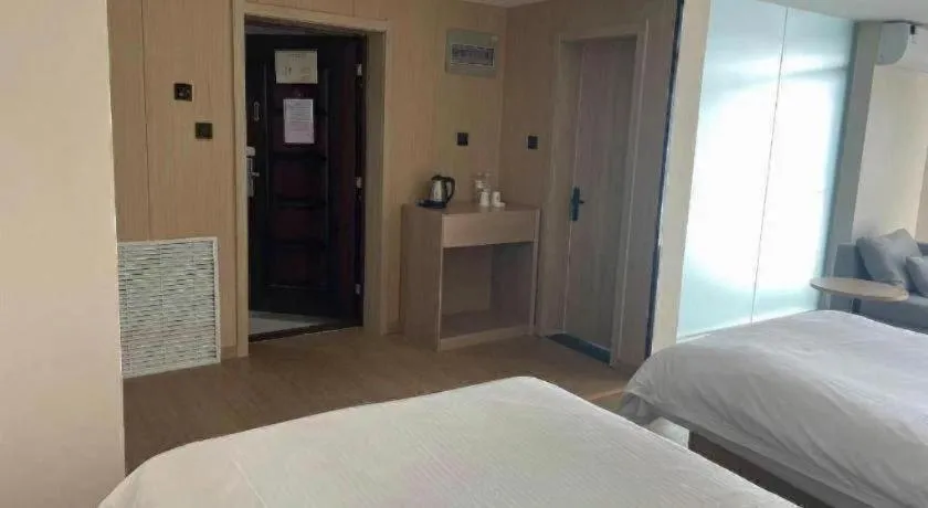 Bed in GreenTree Inn Weihai Liugongdao Wharf Qingdao North Road Express Hotel