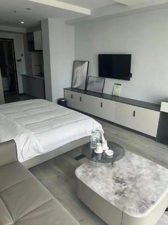 Bed in GreenTree Inn Weihai Liugongdao Wharf Qingdao North Road Express Hotel