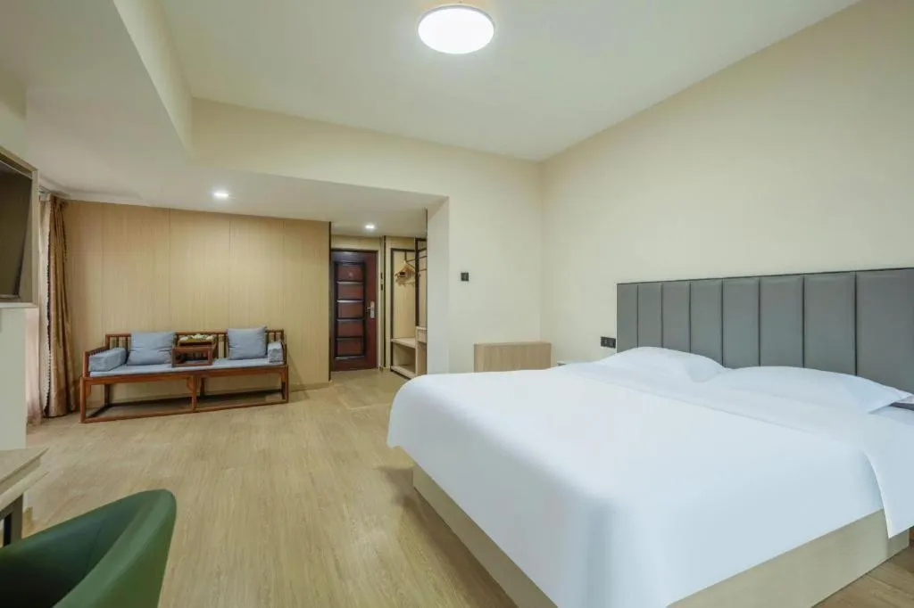 Bed in GreenTree Inn Weihai Liugongdao Wharf Qingdao North Road Express Hotel