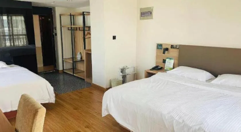 Bed in GreenTree Inn Weihai Liugongdao Wharf Qingdao North Road Express Hotel