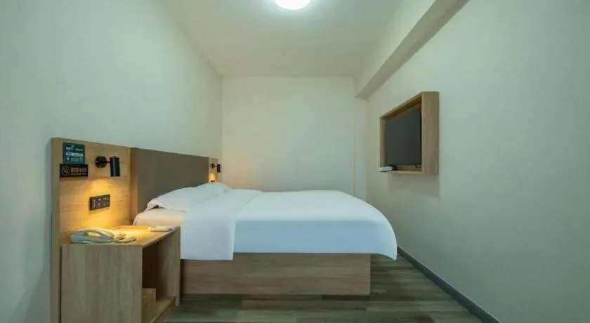 Bed in GreenTree Inn Weihai Liugongdao Wharf Qingdao North Road Express Hotel