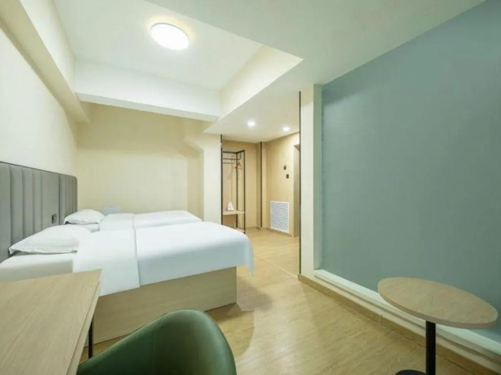 Bed in GreenTree Inn Weihai Liugongdao Wharf Qingdao North Road Express Hotel