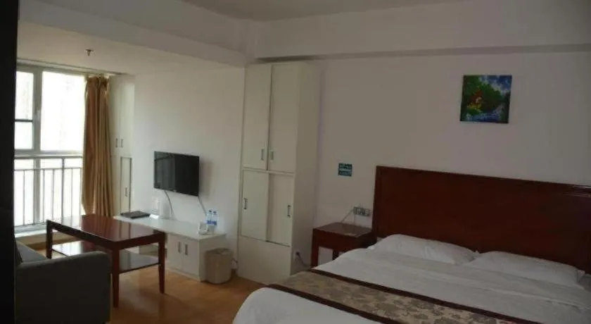 Bed in GreenTree Inn Weihai Liugongdao Wharf Qingdao North Road Express Hotel