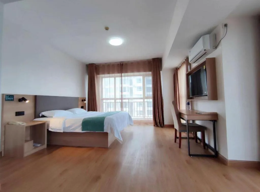 Bed in GreenTree Inn Weihai Liugongdao Wharf Qingdao North Road Express Hotel