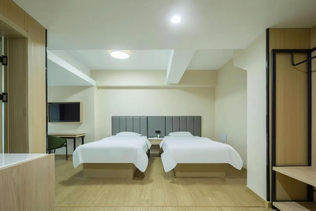 Bed in GreenTree Inn Weihai Liugongdao Wharf Qingdao North Road Express Hotel