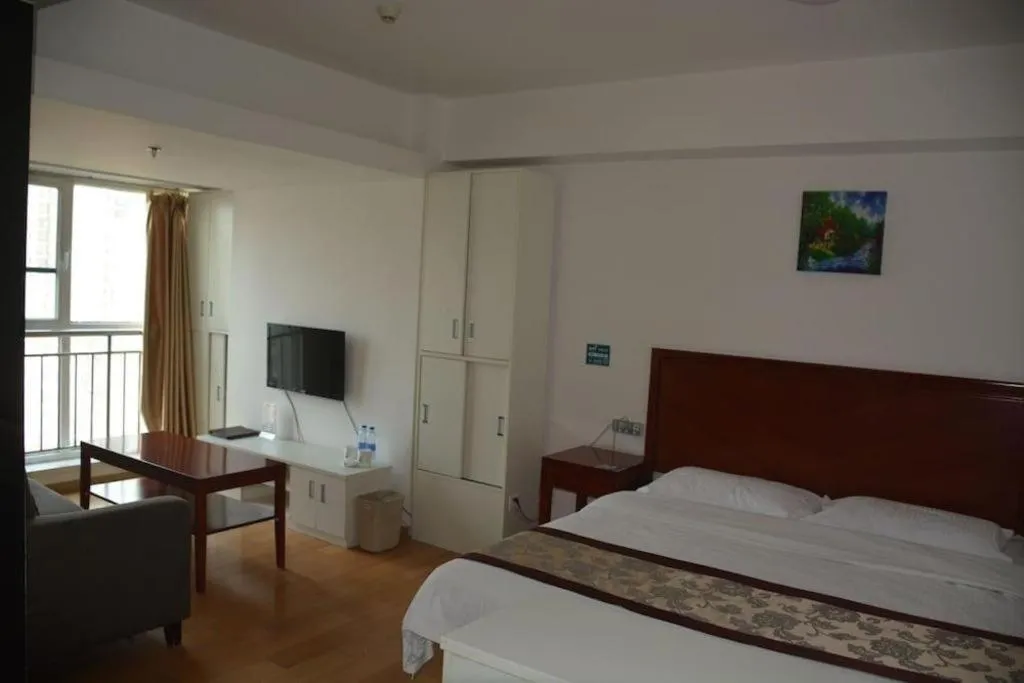 Bed in GreenTree Inn Weihai Liugongdao Wharf Qingdao North Road Express Hotel