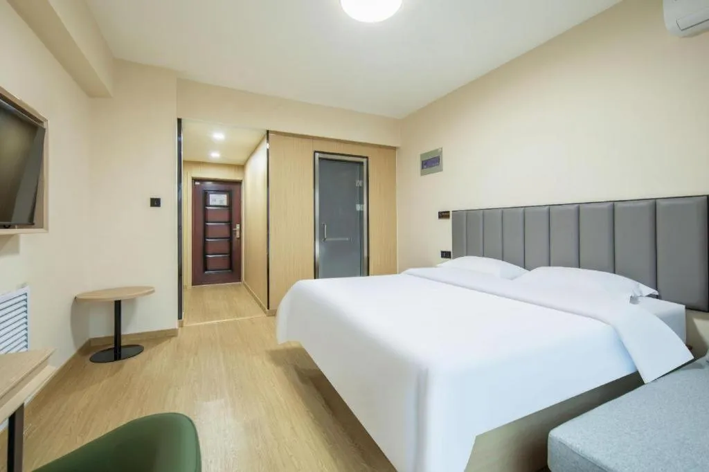 Bed in GreenTree Inn Weihai Liugongdao Wharf Qingdao North Road Express Hotel