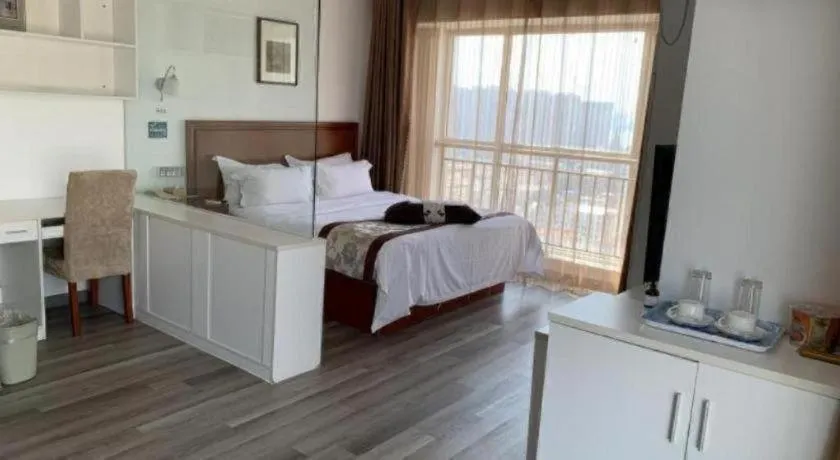 Bed in GreenTree Inn Weihai Liugongdao Wharf Qingdao North Road Express Hotel