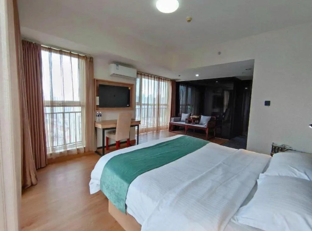 Bed in GreenTree Inn Weihai Liugongdao Wharf Qingdao North Road Express Hotel