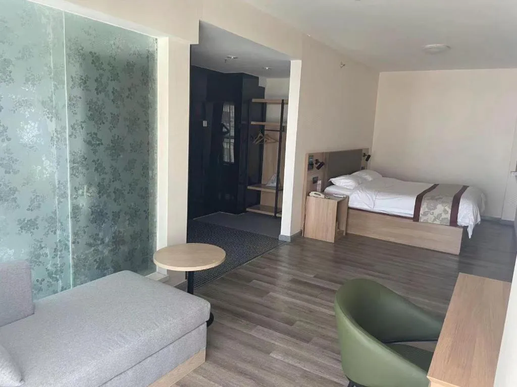 Bed in GreenTree Inn Weihai Liugongdao Wharf Qingdao North Road Express Hotel