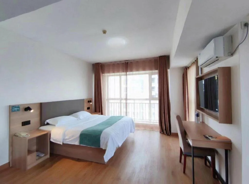 Bed in GreenTree Inn Weihai Liugongdao Wharf Qingdao North Road Express Hotel