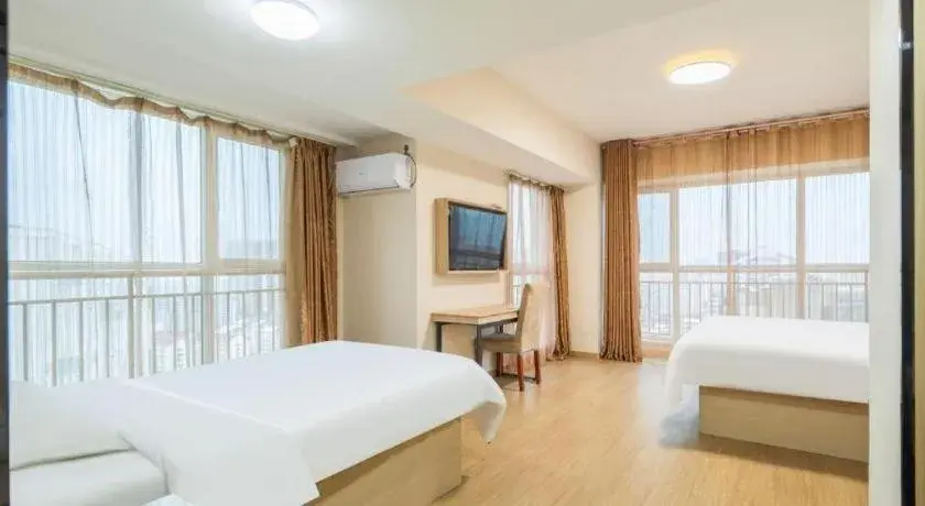 Bed in GreenTree Inn Weihai Liugongdao Wharf Qingdao North Road Express Hotel Bed in GreenTree Inn Weihai Liugongdao Wharf Qingdao North Road Express Hotel